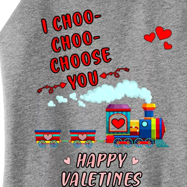 Love Train I Choose You Funny Happy Valentines Day And Lover Meaningful Gift Women’s Perfect Tri Rocker Tank