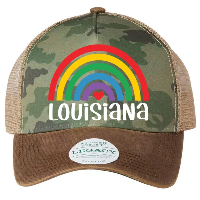 Louisiana Travel I Love Louisiana Usa Gift Legacy Tie Dye Trucker Hat