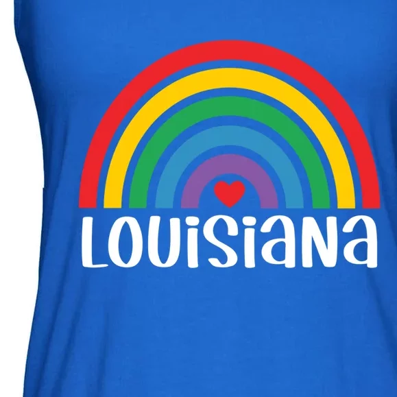 Louisiana Travel I Love Louisiana Usa Gift Ladies Essential Flowy Tank