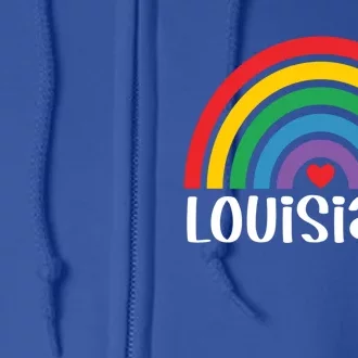 Louisiana Travel I Love Louisiana Usa Gift Full Zip Hoodie