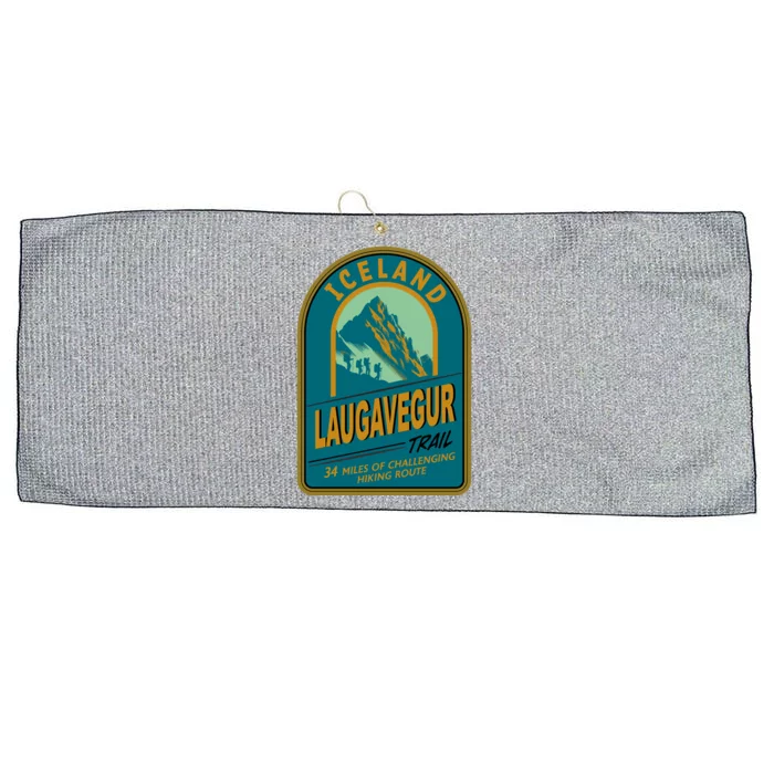 Laugavegur Trail Iceland Large Microfiber Waffle Golf Towel