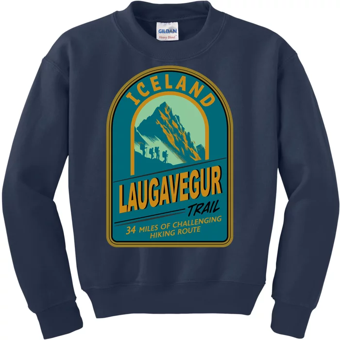 Laugavegur Trail Iceland Kids Sweatshirt