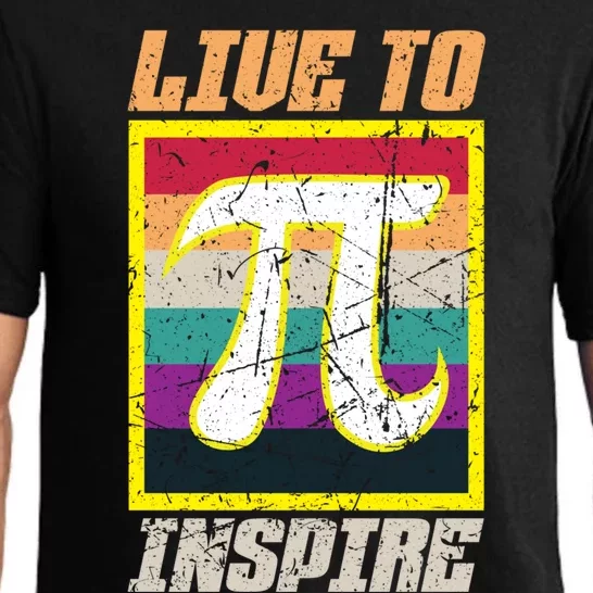 Live To Inspire Pi Day 3 14 March 14th Math Teacher Pi Gift Pajama Set