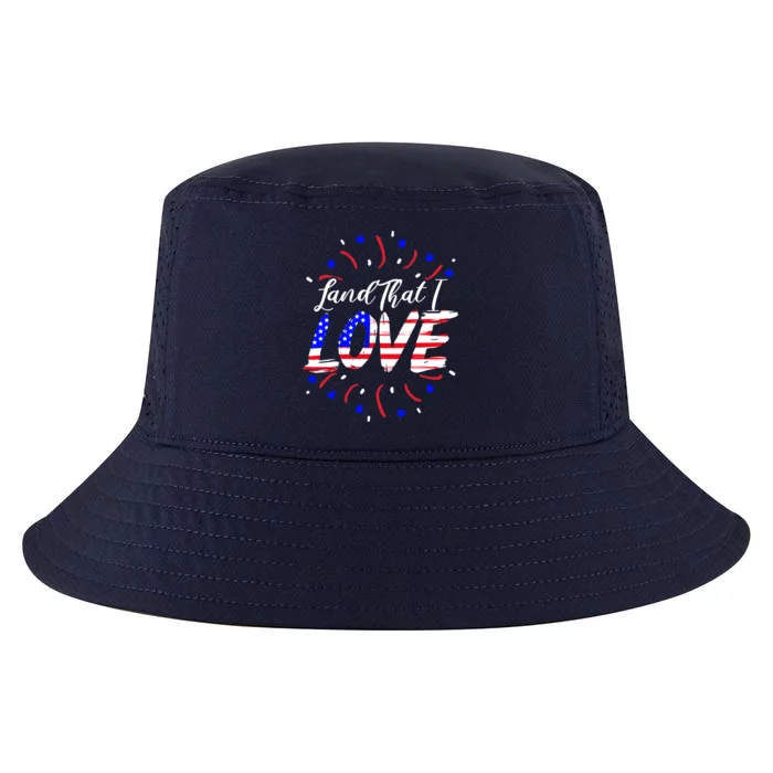 Land That I Love Patriotic America Usa Flag 4th Of July Gift Cool Comfort Performance Bucket Hat