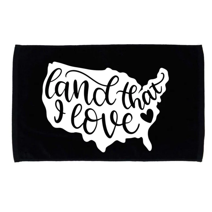 Land That I Love USA Flag Independence Day Microfiber Hand Towel