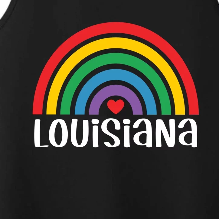 Louisiana Travel I Love Louisiana Usa Gift Performance Tank