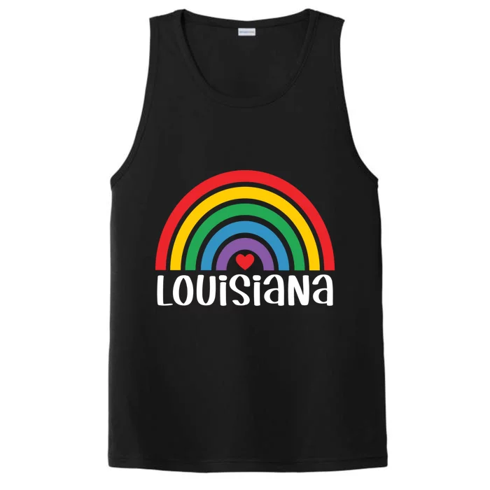 Louisiana Travel I Love Louisiana Usa Gift Performance Tank