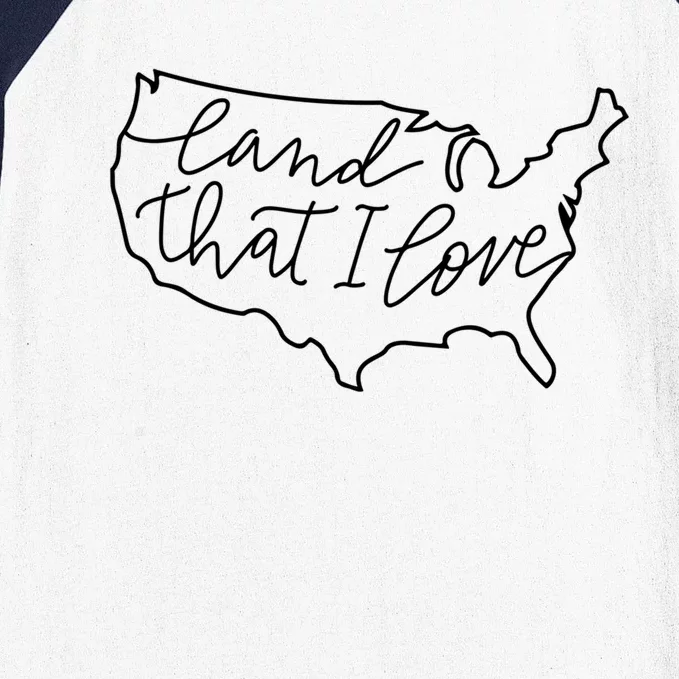 Land That I Love America Gift Baseball Sleeve Shirt