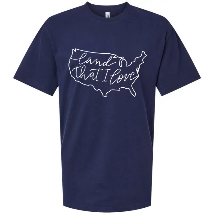 Land That I Love America Gift Sueded Cloud Jersey T-Shirt