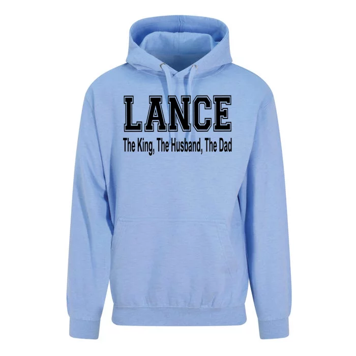 Lance The King The Husband The Dad Gift Unisex Surf Hoodie