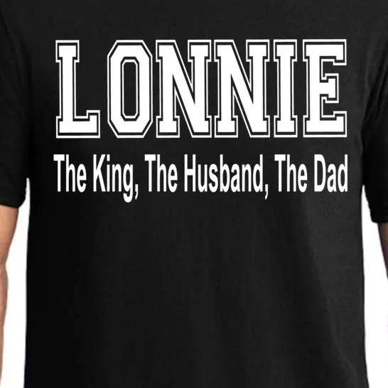 Lonnie The King The Husband The Dad Cute Gift Pajama Set