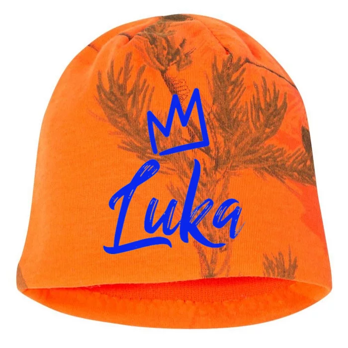 Luka The King Blue Crown & Name Called Luka Kati - Camo Knit Beanie