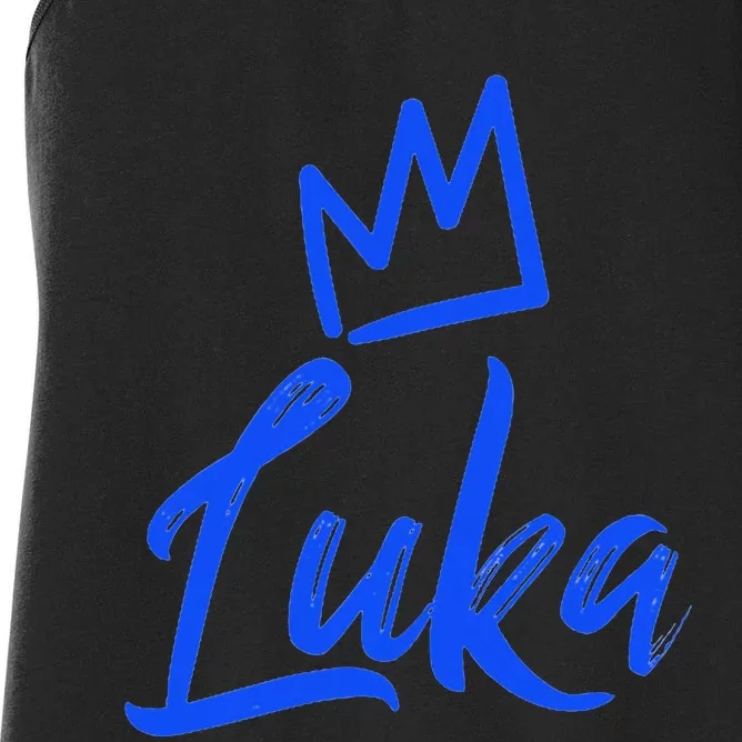 Luka The King Blue Crown Called Luka Women's Racerback Tank