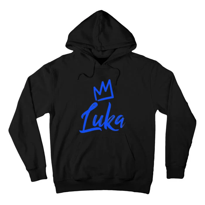 Luka The King Blue Crown Called Luka Tall Hoodie