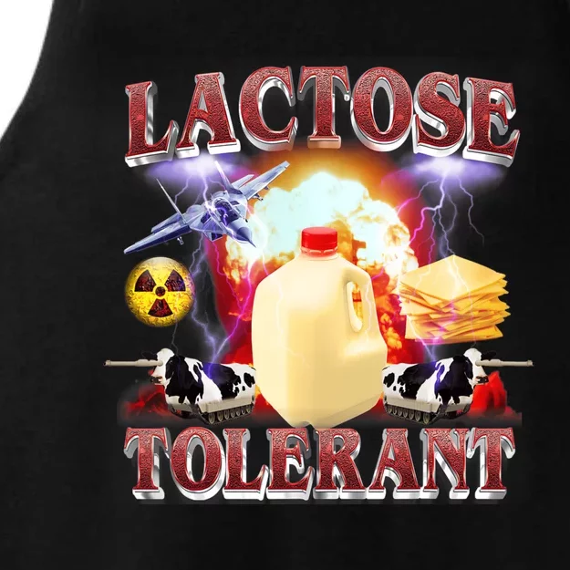 Lactose Tolerant Ladies Tri-Blend Wicking Tank