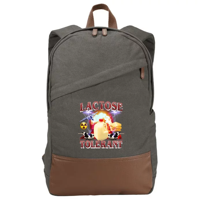 Lactose Tolerant Cotton Canvas Backpack