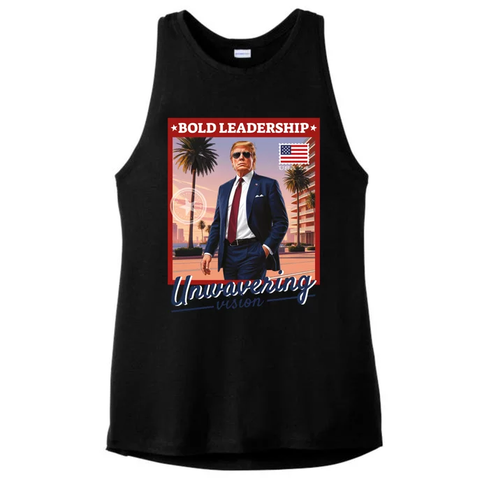 Leadership Trump Ladies Tri-Blend Wicking Tank