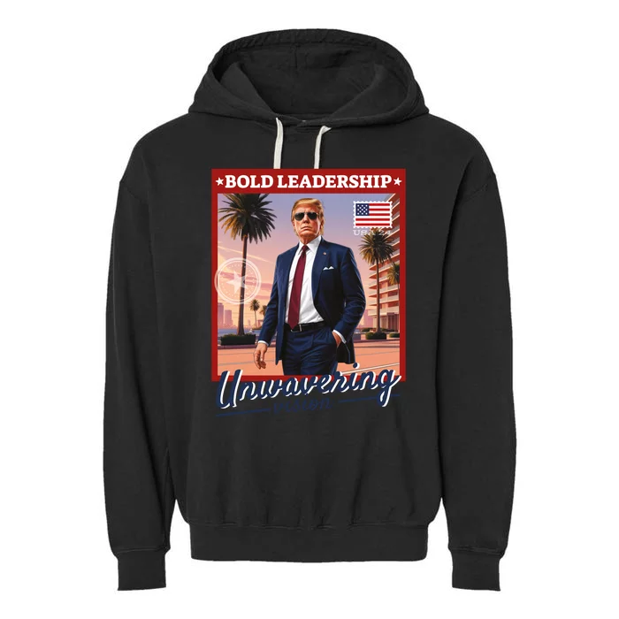 Leadership Trump Garment-Dyed Fleece Hoodie