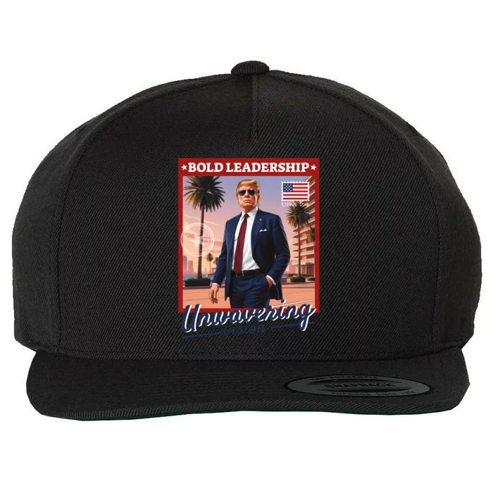 Leadership Trump Wool Snapback Cap