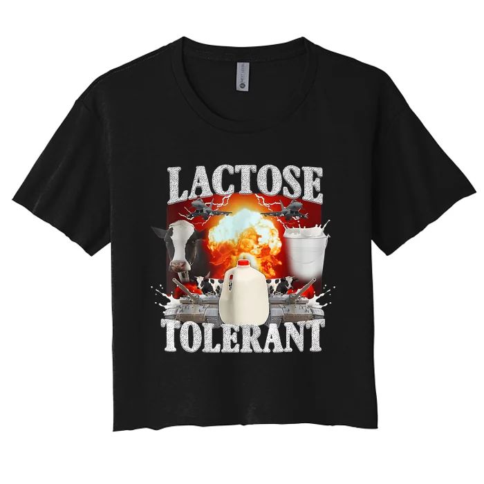 Lactose Tolerant Women's Crop Top Tee