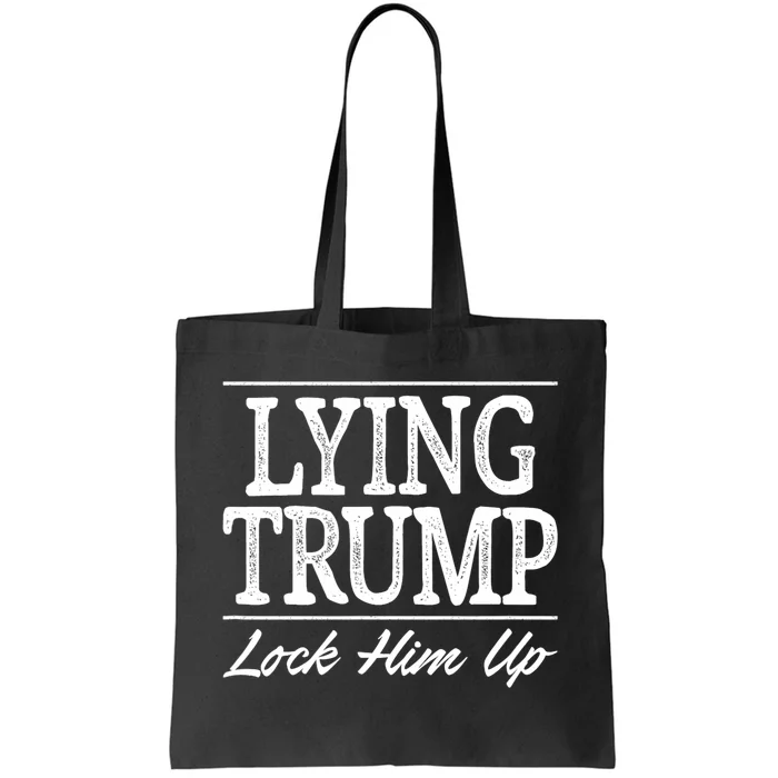 Lying Trump Lock Him Up Vintage Style Tote Bag