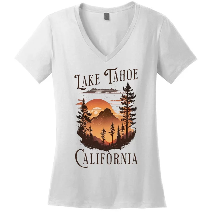 Lake Tahoe Women's V-Neck T-Shirt