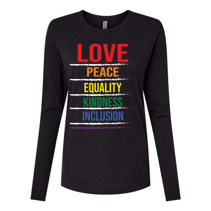 Lgbt T Womens Cotton Relaxed Long Sleeve T-Shirt