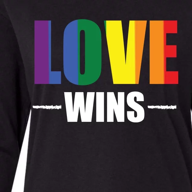 Love Wins Womens Cotton Relaxed Long Sleeve T-Shirt