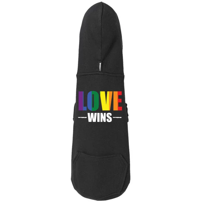 Love Wins Doggie 3-End Fleece Hoodie