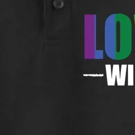 Love Wins Dry Zone Grid Performance Polo