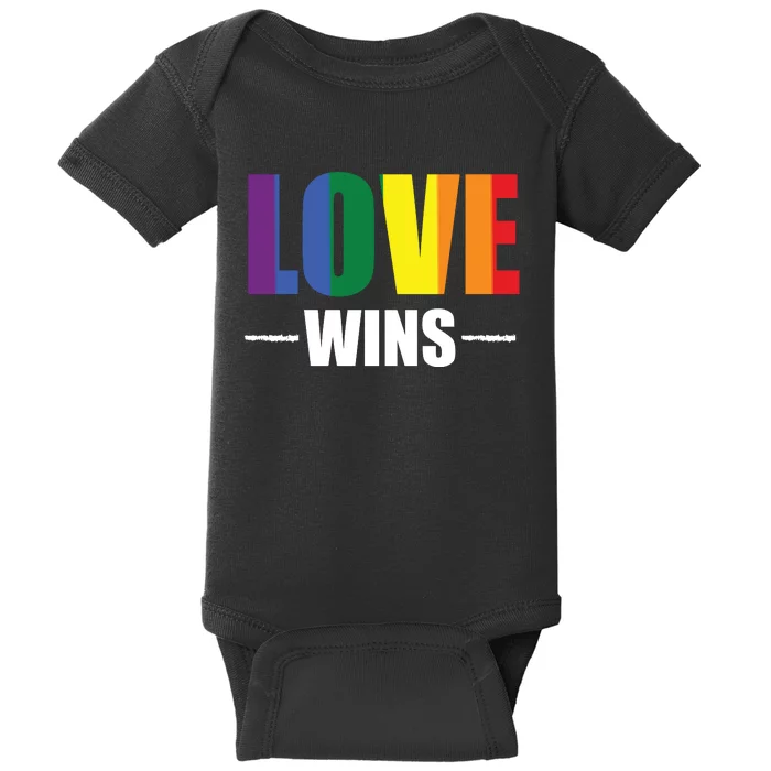 Love Wins Baby Bodysuit