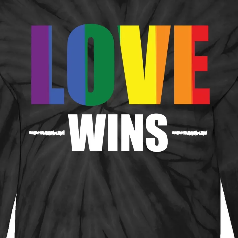 Love Wins Tie-Dye Long Sleeve Shirt