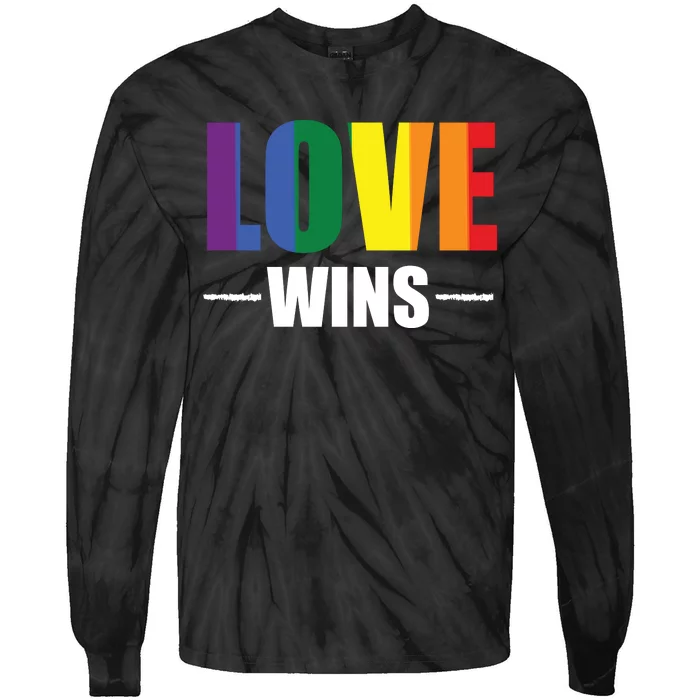 Love Wins Tie-Dye Long Sleeve Shirt