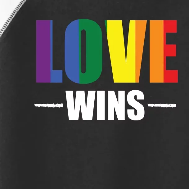 Love Wins Toddler Fine Jersey T-Shirt