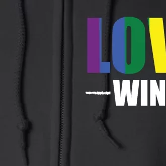 Love Wins Full Zip Hoodie