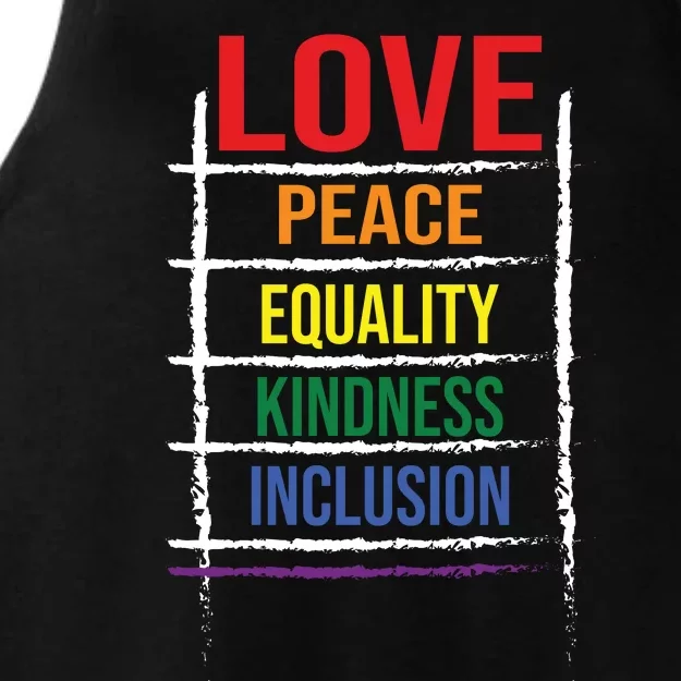 Lgbt T Ladies Tri-Blend Wicking Tank