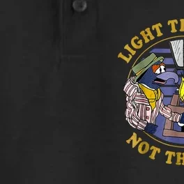 Light The Lamp Not The Rat Dry Zone Grid Performance Polo