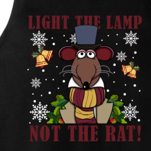 Light The Lamp Not The Rat The Muppet Christmas Ladies Tri-Blend Wicking Tank