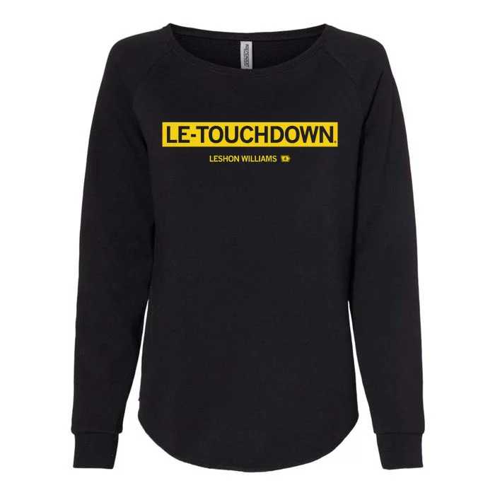 Le Touchdown Leshon Williams Womens California Wash Sweatshirt