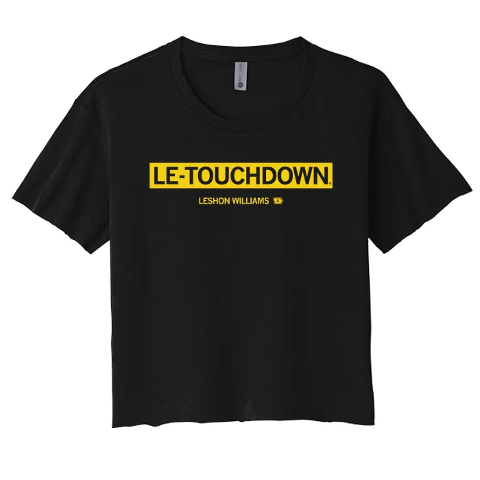 Le Touchdown Leshon Williams Women's Crop Top Tee