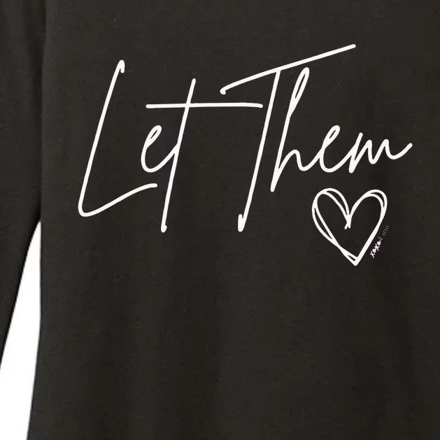 Let Them Womens CVC Long Sleeve Shirt