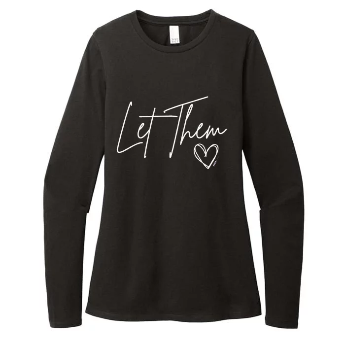 Let Them Womens CVC Long Sleeve Shirt