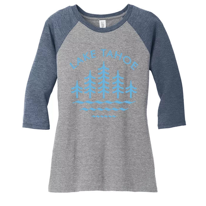 Lake Tahoe Women's Tri-Blend 3/4-Sleeve Raglan Shirt