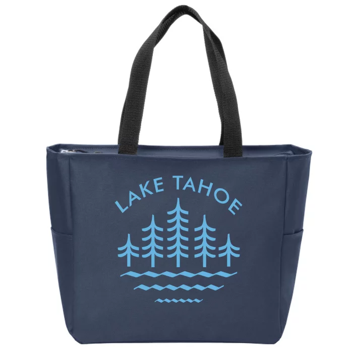 Lake Tahoe Zip Tote Bag