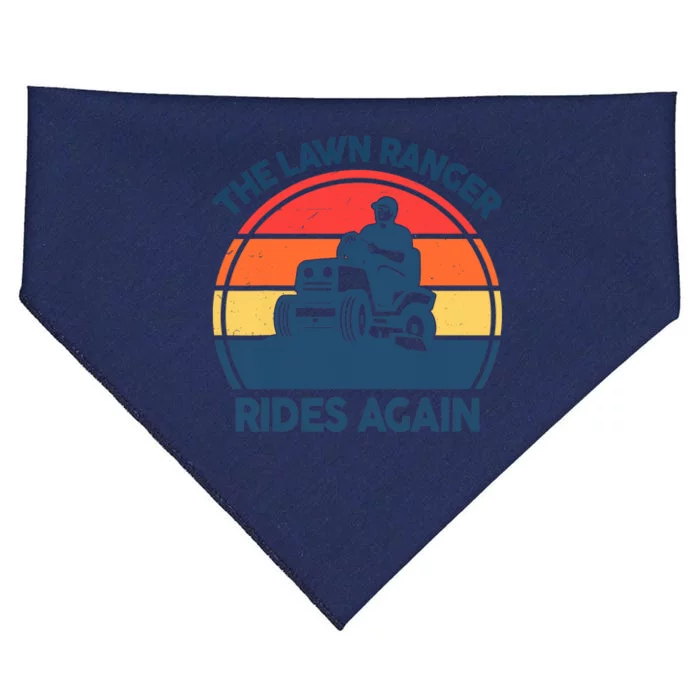 Lawn-Mowing The Lawn Ranger Rides Again Mower Gift Funny Dad USA-Made Doggie Bandana