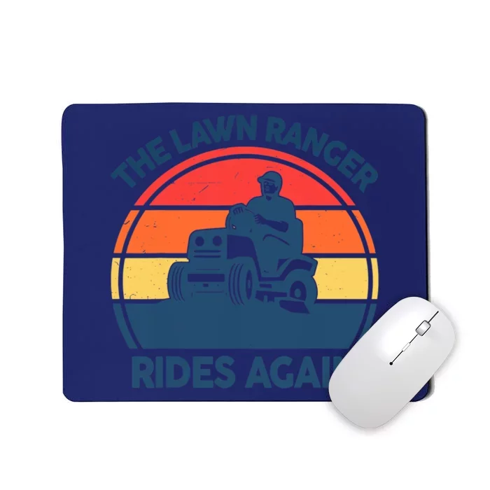 Lawn-Mowing The Lawn Ranger Rides Again Mower Gift Funny Dad Mousepad