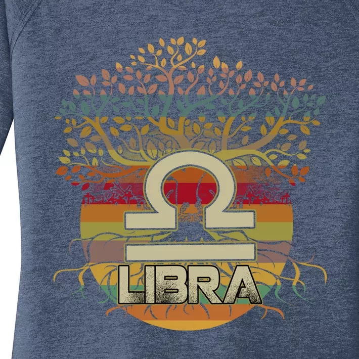 Living Tree Libra Zodiac Meaningful Gift Women's Perfect Tri Tunic Long Sleeve Shirt