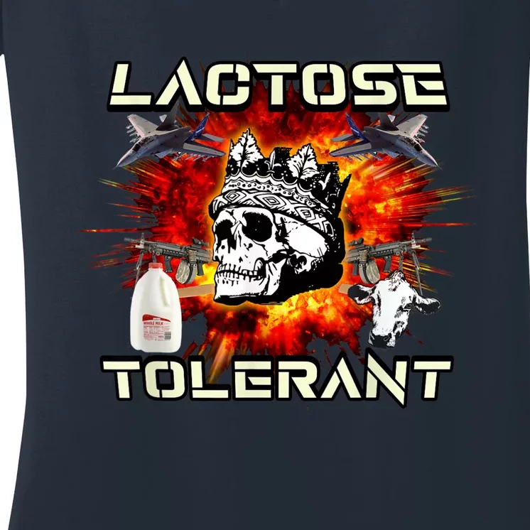 Lactose Tolerant Women's V-Neck T-Shirt