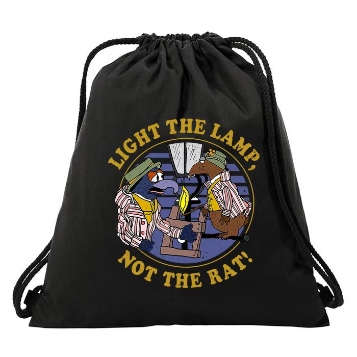 Light The Lamp Not The Rat Drawstring Bag