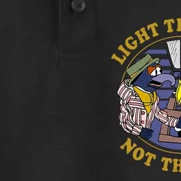 Light The Lamp Not The Rat Dry Zone Grid Performance Polo